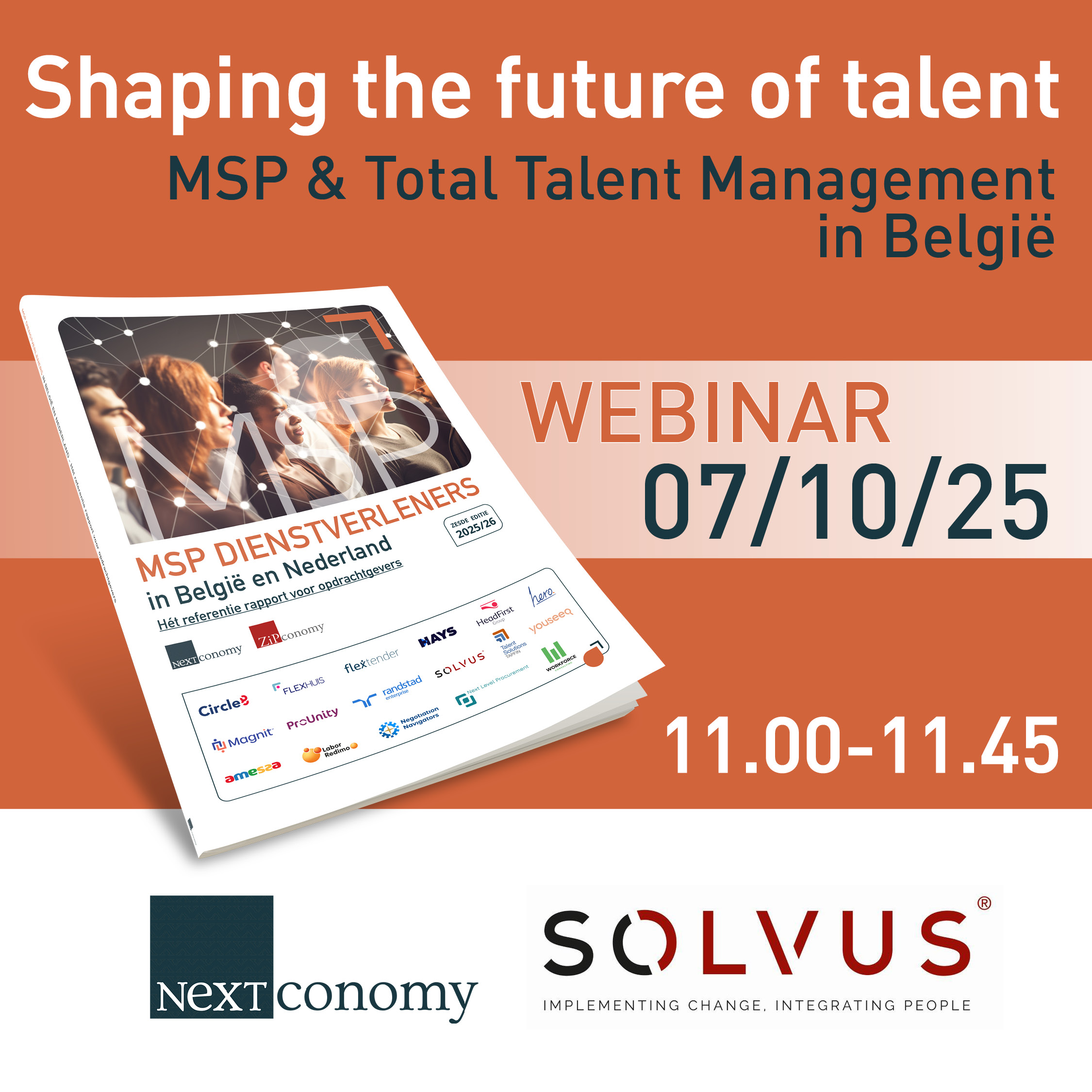 Banner van Shaping the future of talent: MSP & Total Talent Management in België