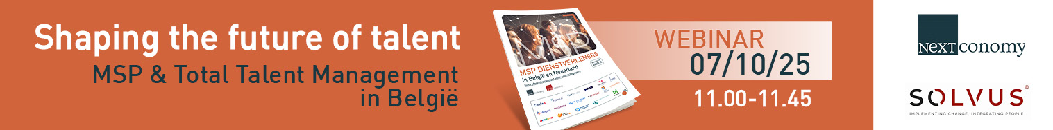 Banner van Shaping the future of talent: MSP & Total Talent Management in België