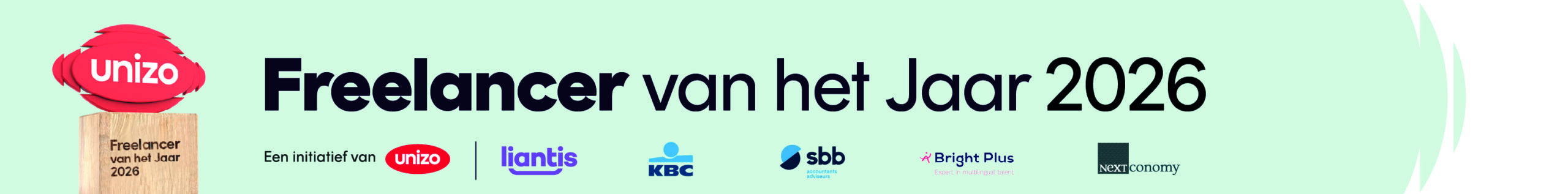 Banner van Freelancer van het jaar