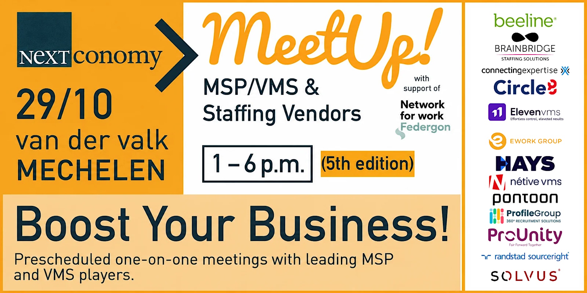 Banner van MSP/VMS & Staffing Vendor Meetup – 29/10/2026